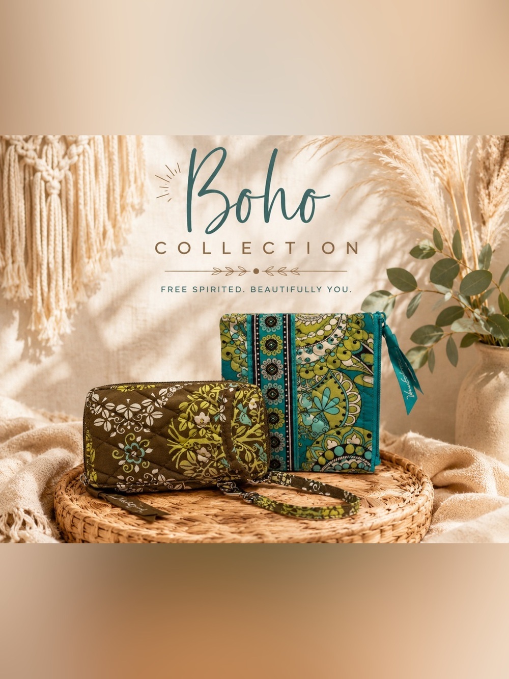 Vera Bradley Quilted Coin Purse & 
All-In-One Organizer Wristlet Wallet Bundle